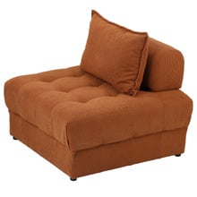 Bettina Corduroy Velvet Armless Lounge Chairs (Set of 2)
